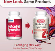 Jarrow Formulas N-Acetyl Tyrosine 350 mg Amino Acid Supplement – 120 Capsules Supplement packaging may vary