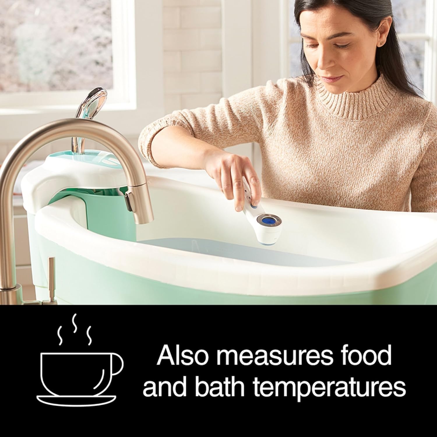 Braun Sensian 7 BNT400 thermometer usage instructions and also measures food & bath temperatures