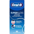 Oral-B Superfloss Threader Dental Floss 50 Pre-Cut Strands