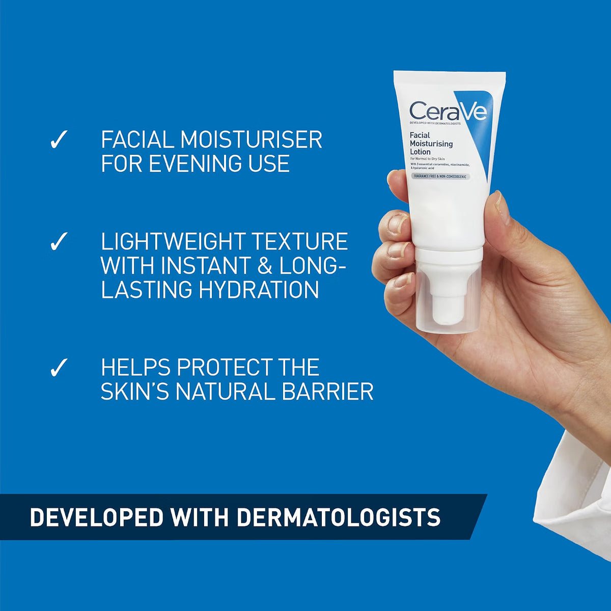 CeraVe Facial Moisturising Lotion PM night facial moisturiser pump bottle 52ml ingredients