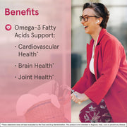 Lifestyle Image: Jarrow Formulas fish oil EPA DHA balance 1200mg softgels daily supplement use