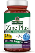 Nature's Answer Zinc Plus con vitamina B6 y cobre - 60 cápsulas vegetarianas
