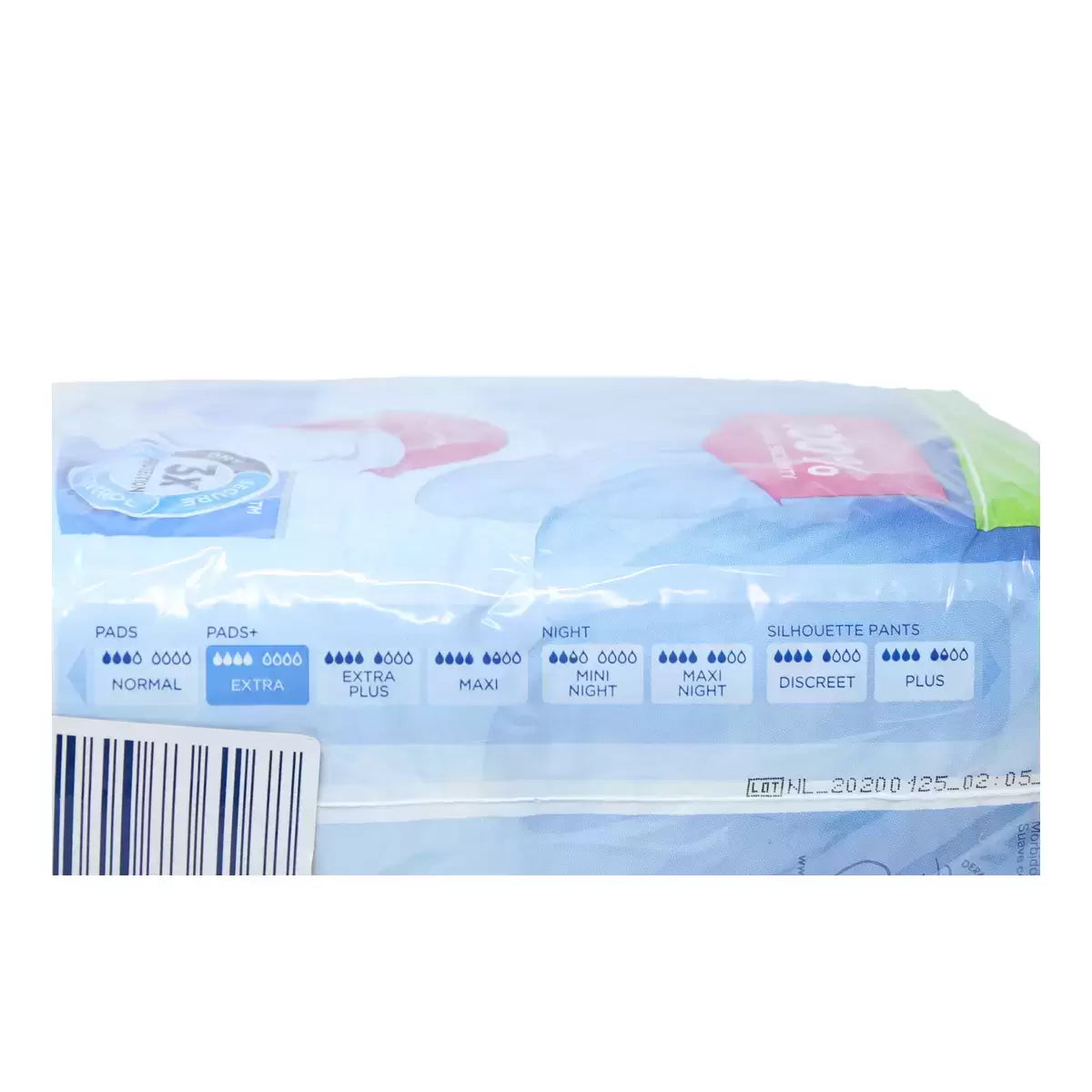 Tena Discreet Lady Extra Incontinence Pads 20 pack product details and materials