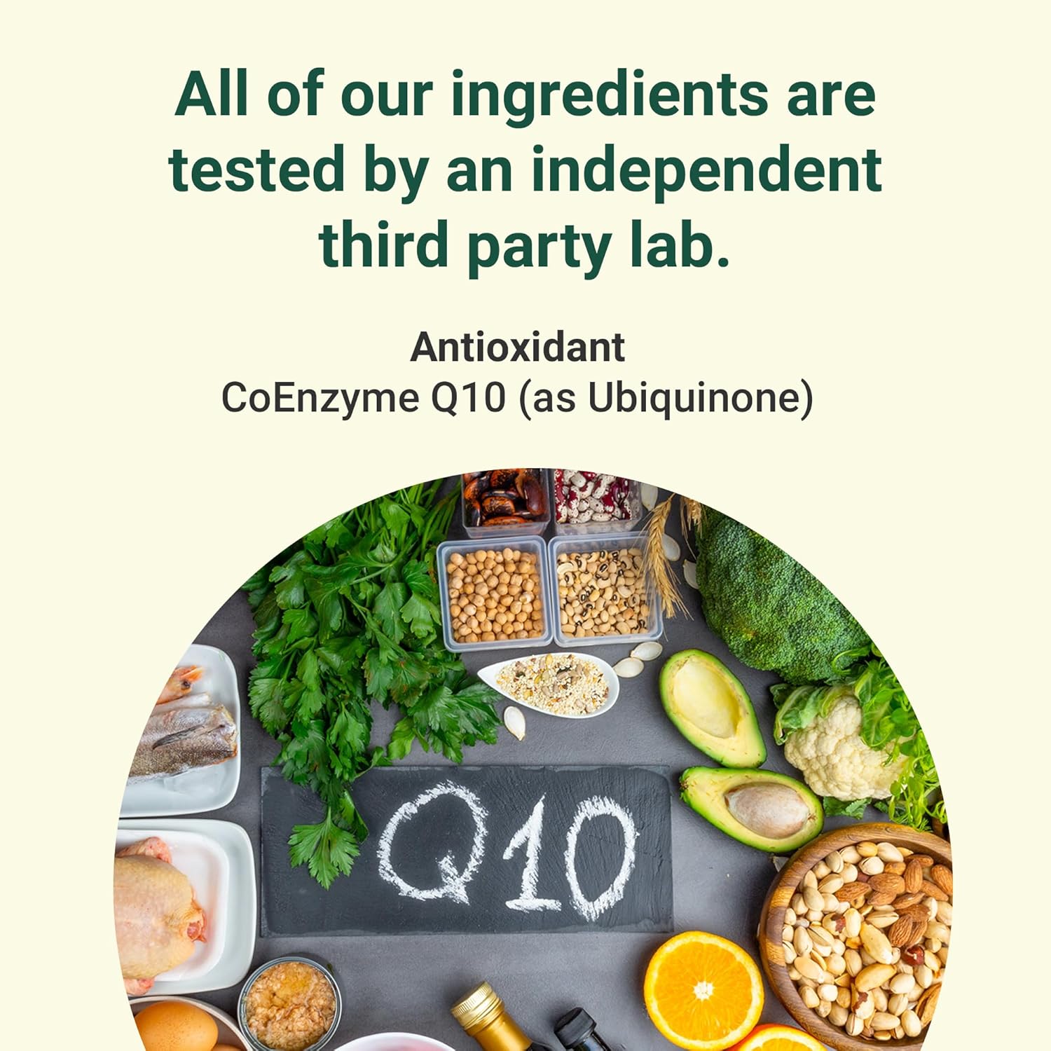 Hey Nutrition CoEnzyme Q10 100mg Ubiquinone - 60 Softgels