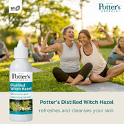 Potters Herbals Distilled Witch Hazel Skin Tonic - 75ml