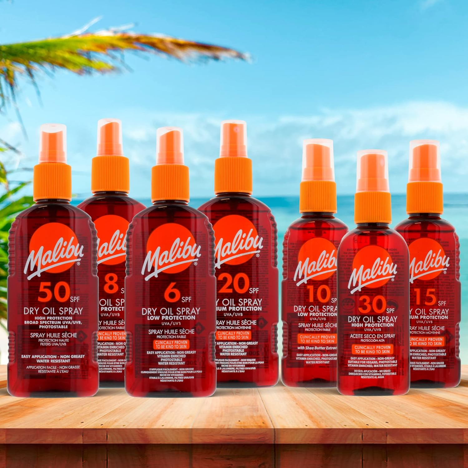 Malibu SPF15 Dry Oil Spray – 200ml