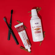 NOW Solutions XyliWhite Cinnafresh Toothpaste Gel 181g tube displayed for daily oral care
