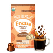 Four Sigmatic Organic Coffee Espresso Pods Medium Roast with Lion's Mane 10 Count packaging