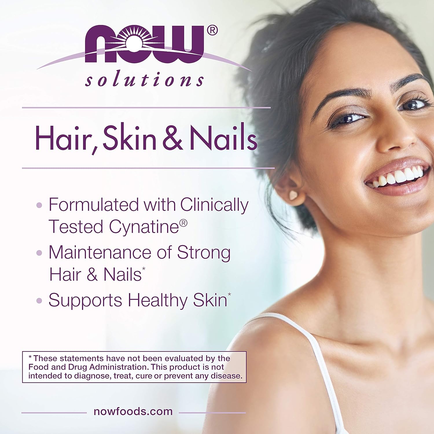 NOW Solutions Hair Skin & Nails Supplement - 90 Capsules