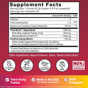 Force Factor Total Beets Energy – Pomegranate Berry (214g / 30 Servings)
