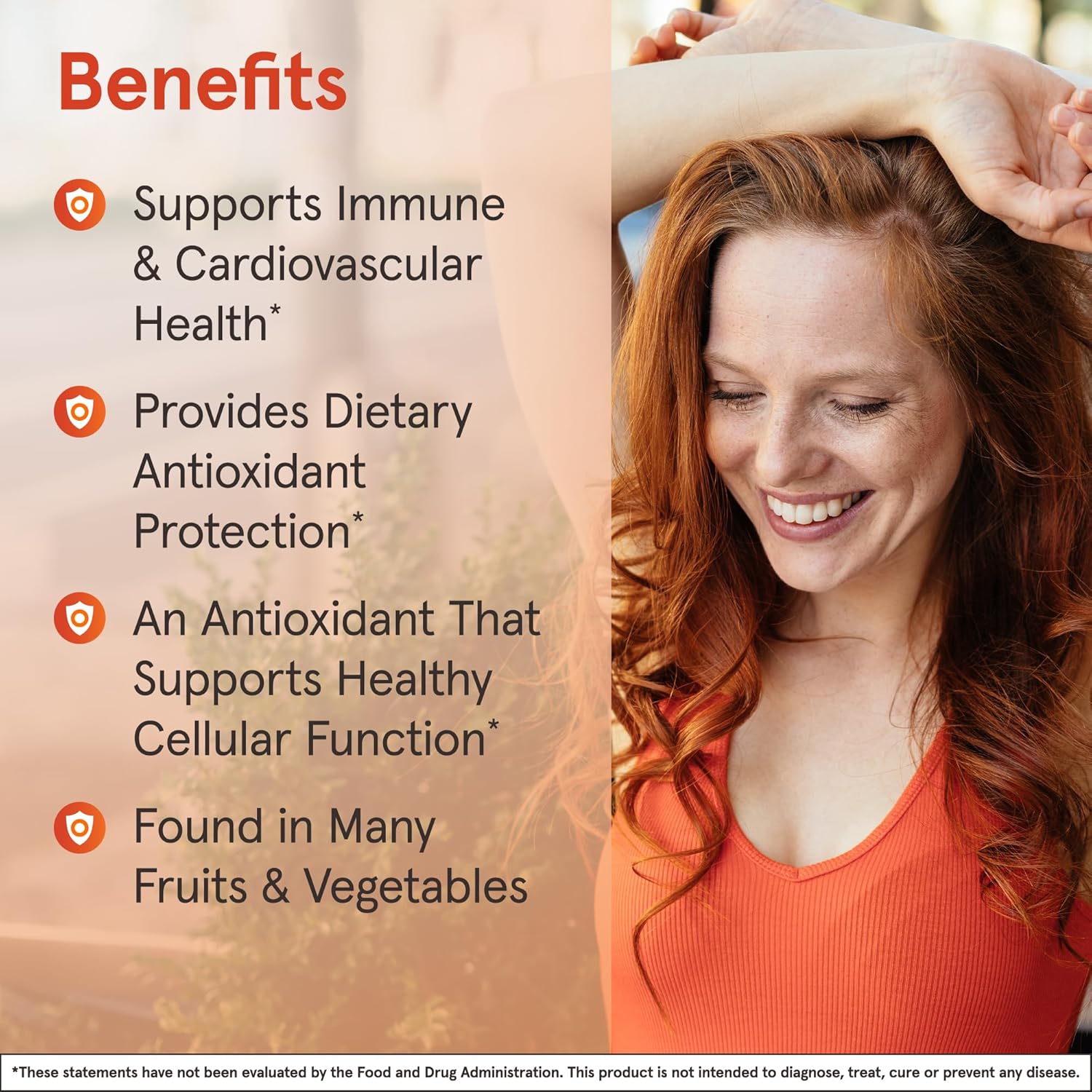 Lifestyle Image: Jarrow Formulas Quercetin 500mg veggie capsules daily use lifestyle