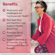 Lifestyle Image: Jarrow Formulas cardiovascular optimizer veggie capsules daily supplement use 120 count