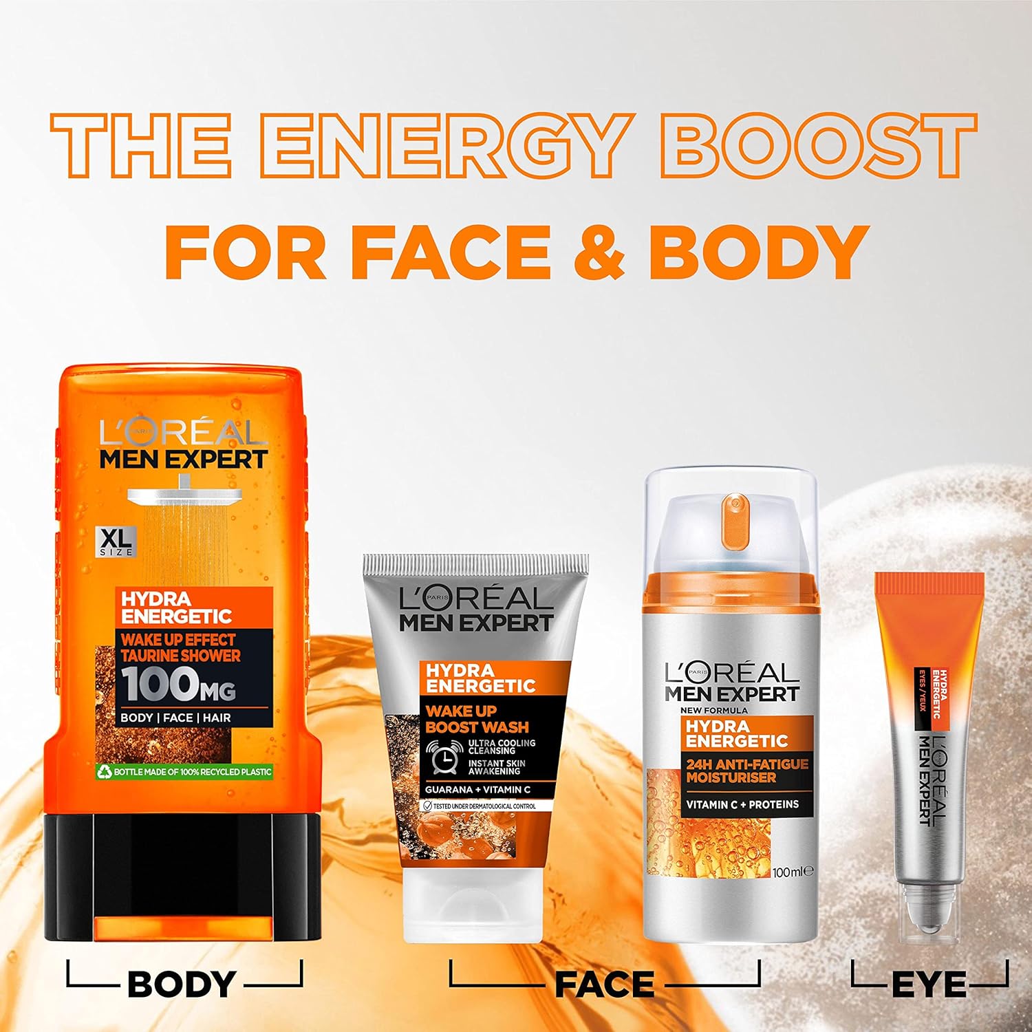 L'Oréal Men Expert Hydra Energetic Moisturiser XXL 100ml for face & body
