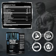 Supplement facts & ingredients image: Animal Flex joint support supplement facts ingredients sachet packs 44 count