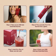 IM8 Daily Ultimate Essentials Pro mixing instructions 30 sachets