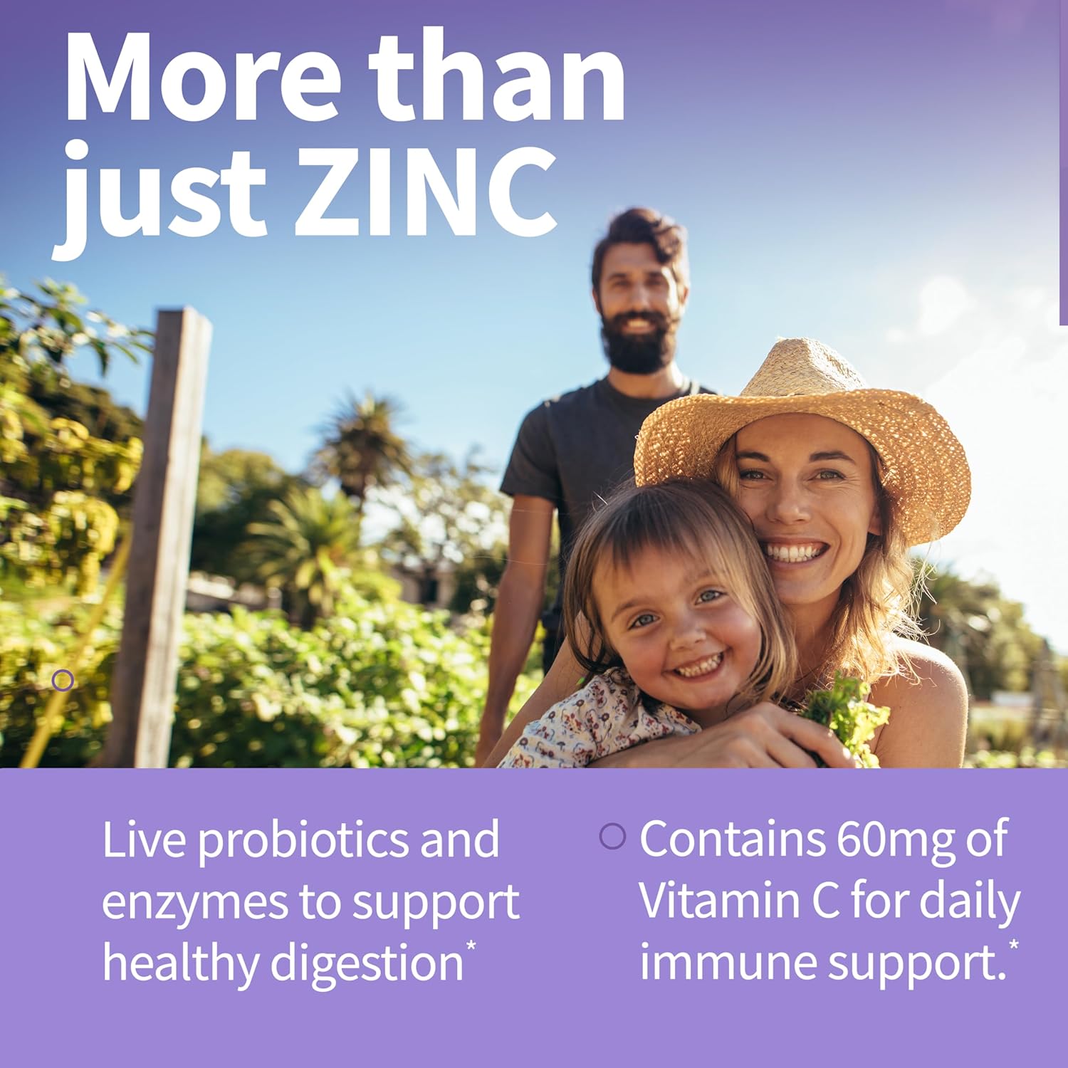 Garden of Life Vitamin Code Raw Zinc 30mg Supplement - 60 Capsules