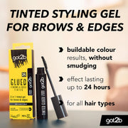 got2b Glued 4 Brows and Edges Tinted Gel Dark Brown to Black 16ml ingredients and product information