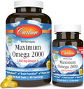 Carlson Maximum Omega 2000 mg Aceite de Pescado Omega-3 Sabor Limón Cápsulas Blandas