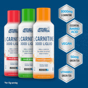 Applied Nutrition L-Carnitine 3000 Liquid 480ml supplement facts panel