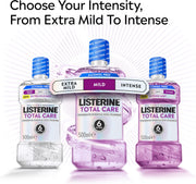 Listerine Total Care Alcohol Free Mild Mint Mouthwash oral rinse bottle 500ml oral care use & other variants