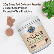 Garden of Life Grass Fed Collagen Protein Powder, Chocolate - 588g