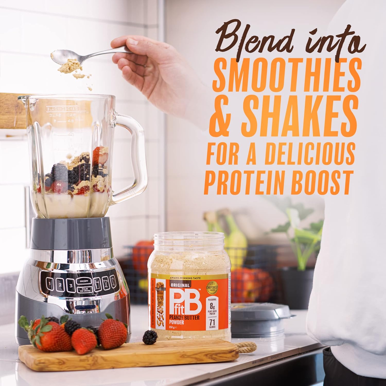 How to Use: PBfit Original Peanut Butter Powder mixing instructions peanut powder