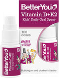 Spray oral BetterYou Vitamina D + K2 para niños, chicle y arándano - 15ml