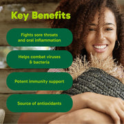 Organika Canadian Bee Propolis Alcohol-Free Throat Spray 2 x 30mlkey benefits product information