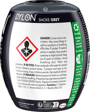 Dylon All-in-1 Washing Machine Fabric Dye Pod Smoke Grey 350g ingredients information packaging
