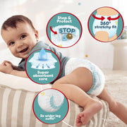 Lifestyle/use image: Pampers Baby-Dry Pants Size 7 50 nappies toddler wearing nappy pants