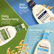 Aveeno Daily Moisturising Yogurt Body Wash with Oat & Vanilla Scent variants.
