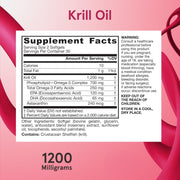 Supplement Facts Image: Jarrow Formulas krill oil omega 3 supplement facts and ingredients