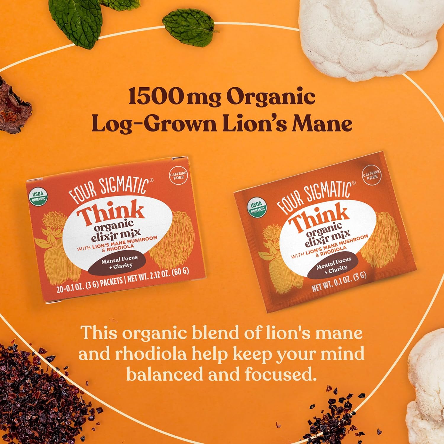 Four Sigmatic Organic Lion’s Mane Elixir Mix - 20 Packets
