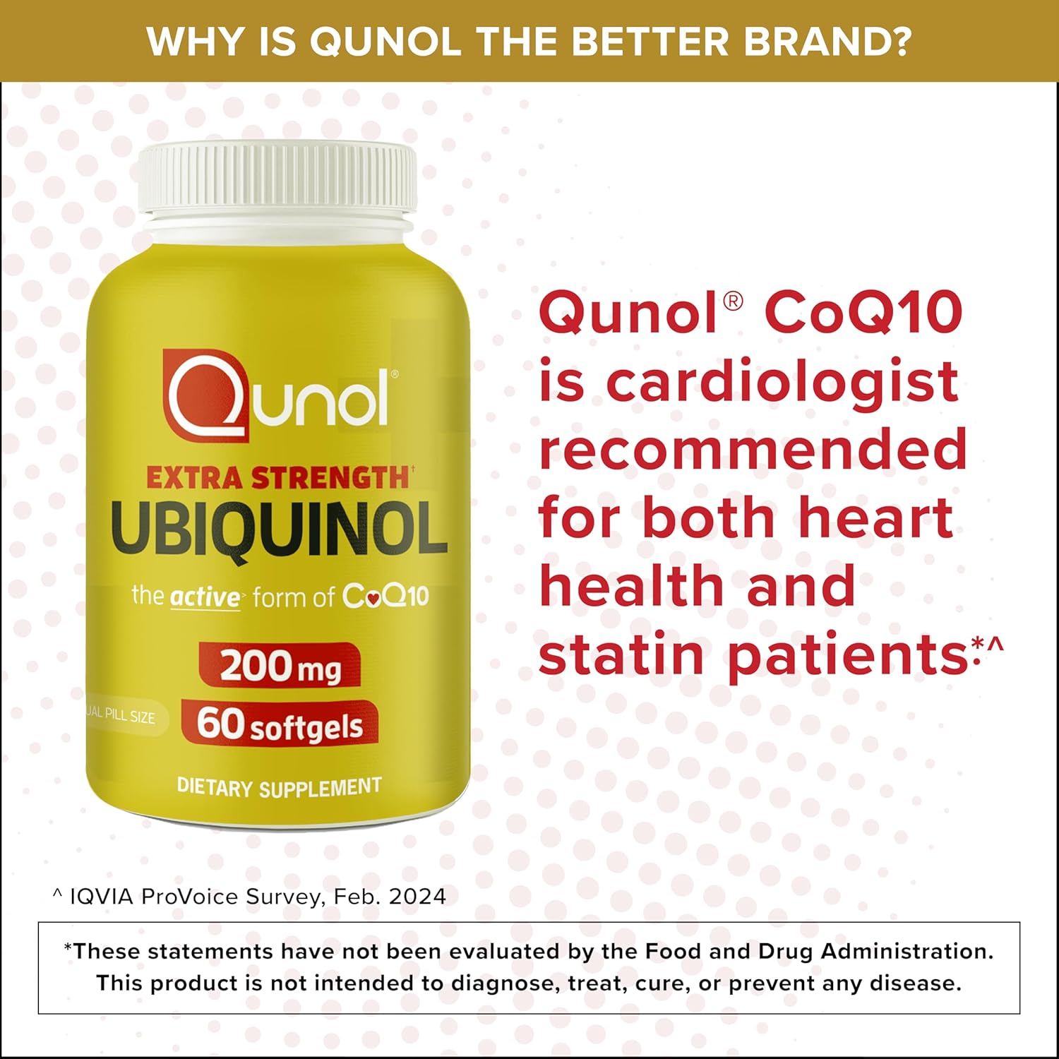 Qunol Ubiquinol CoQ10 200mg Softgels 60 Count