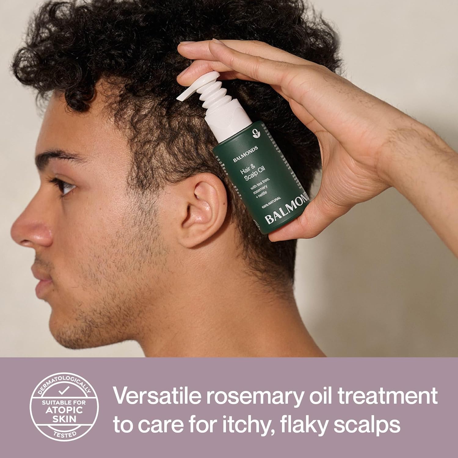 How to Use: Balmonds Hair and Scalp Oil 50ml applying oil to scalp and hair routine