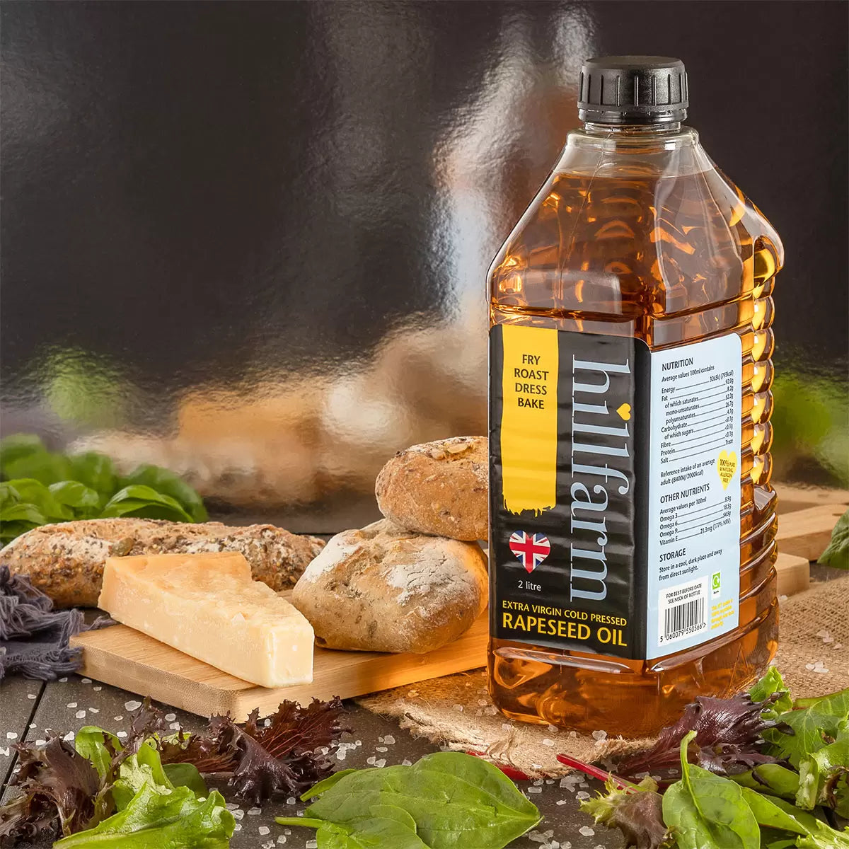 Hillfarm Extra Virgin Cold Pressed Rapeseed Oil - 2L