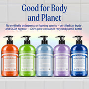 Dr. Bronner's Baby Unscented 4-in-1 Organic Sugar Pump Soap 355ml pump bottle for hands face body and hair & other variants