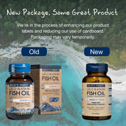 Wiley's Finest Omega-3 with Vitamin K2 & D3 - 60 Softgels old & new packaging