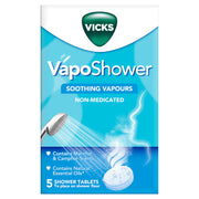 Vicks VapoShower Soothing Vapours Shower Tablets 5 Pack carton