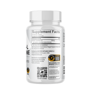Raw Nutrition Acetyl-L-Carnitine 500mg 60 capsules supplement facts label