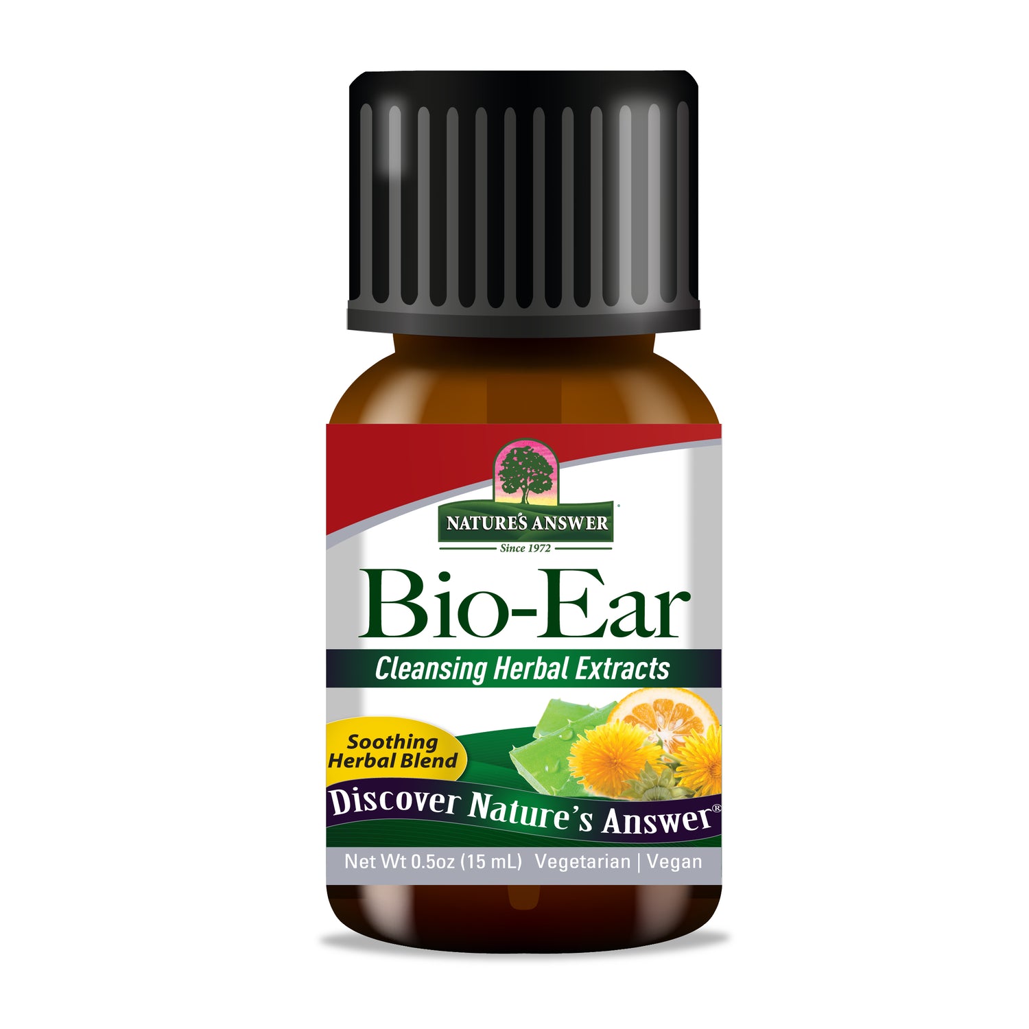 Nature's Answer Bio-Ear Herbal Topical Formula 15ml external ear care front label