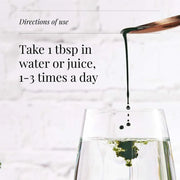 How to Use: KIKI Health liquid chlorophyll from alfalfa vegan liquid bottle 250ml