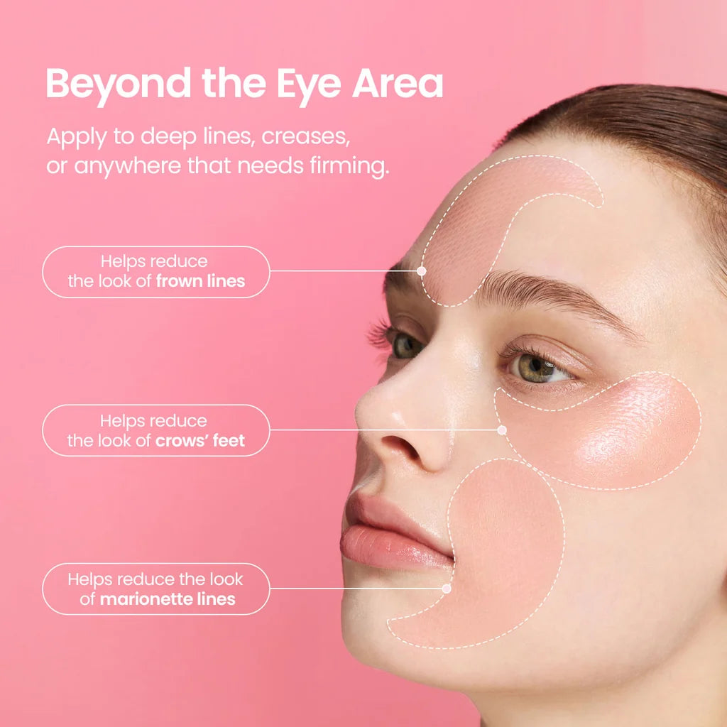 Biodance Collagen Peptide Hydrogel Under Eye Patches 30 Pairs used during a daily skincare routine