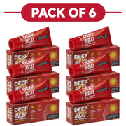 Deep Heat Max Strength Heat Rub Cream 35g Pack of 6