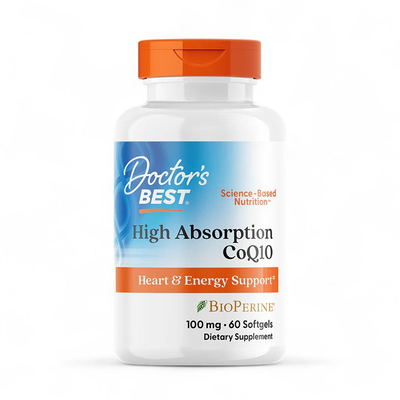 Doctor's Best High Absorption CoQ10 with BioPerine® – 100mg, 120 Softgels