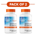 Doctor's Best Quercetin Bromelain 180 Veggie Capsules Pack of 2