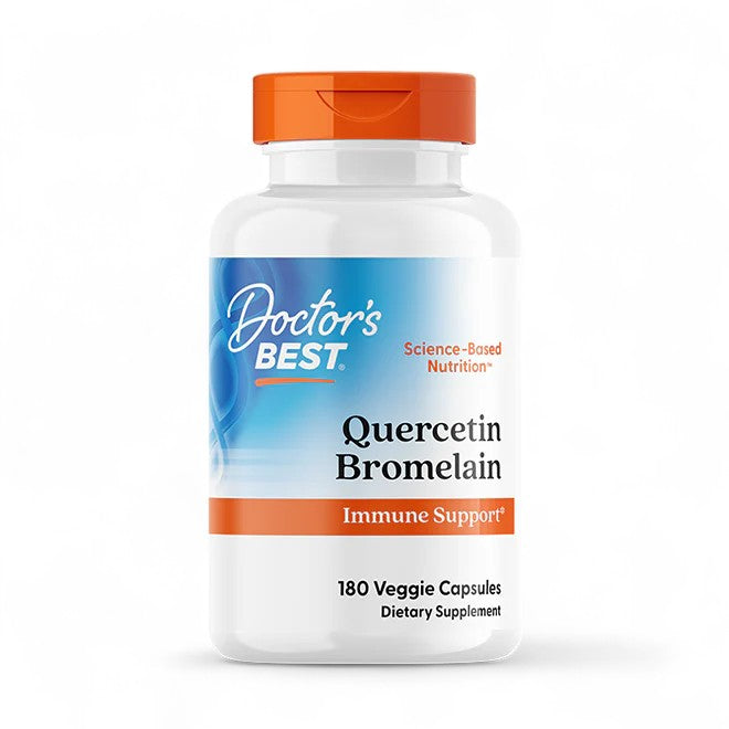 Doctor's Best Quercetin Bromelain – Immune Support, 180 Veggie Capsules