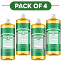 Dr. Bronner's Almond 18-in-1 Pure-Castile Liquid Soap 945ml Pack of 4