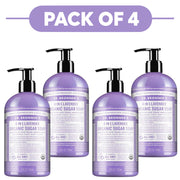 Dr. Bronner's Lavender 4-in-1 Organic Sugar Soap 355ml Pack of 4
