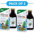 Floradix Kindervital Fruity Liquid Calcium & Vitamin Formula 250ml Pack of 2